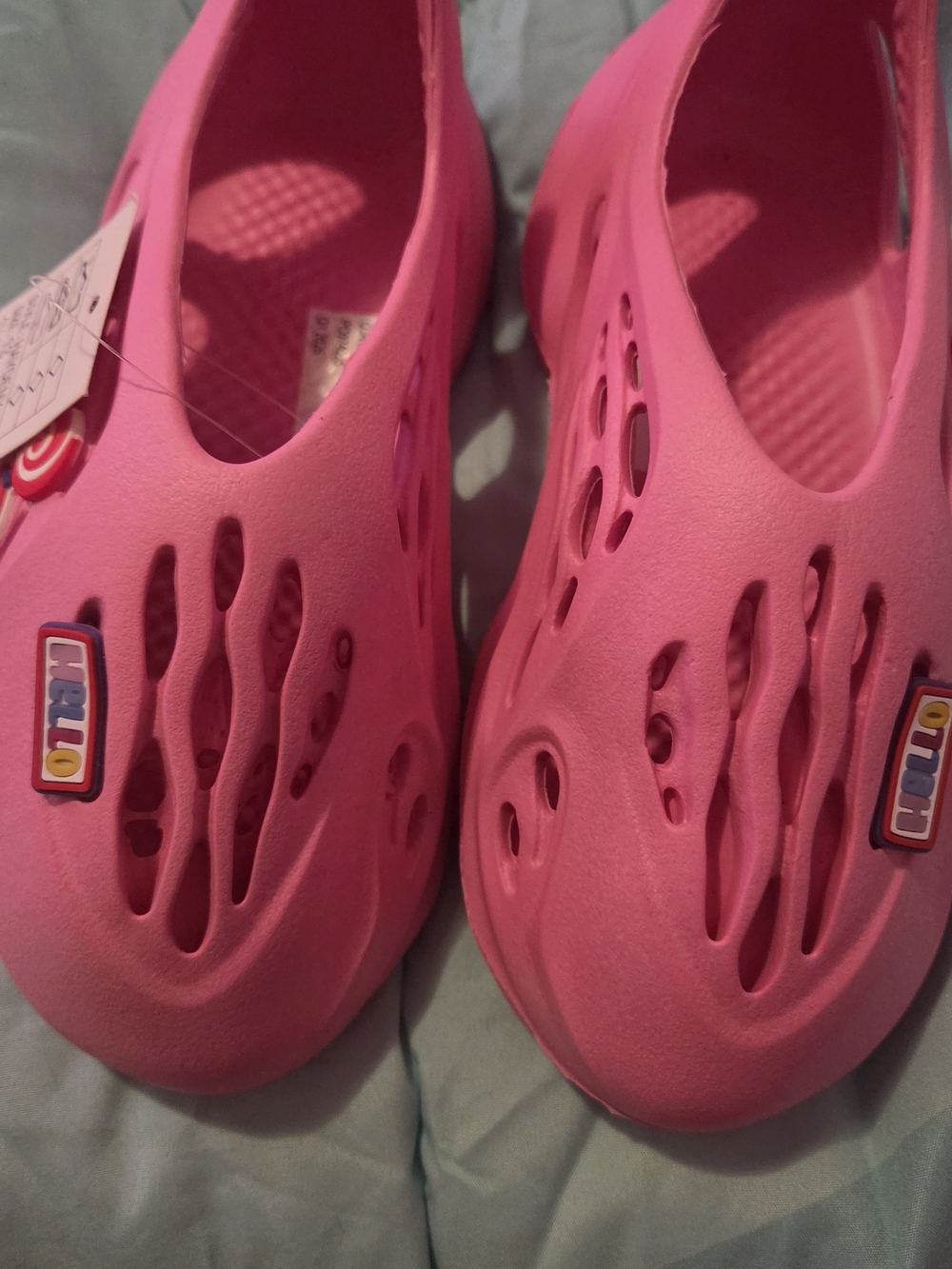 Fashion Nova Kids Pink Vented Foam Clogs